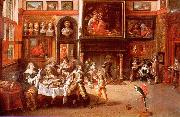 Frans Francken II Gastmahl im Hause des Burgermeisters Rockox oil painting